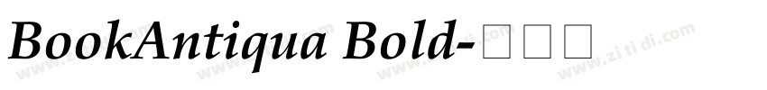 BookAntiqua Bold字体转换